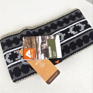 NWT OZARK TRAIL Warm Cozy Reversible Reflective Winter Black And Gray Headband